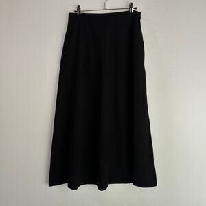 NWT Alysi Chocolat Black‎ New York Classic A-Line Midi Skirt Sz 4
